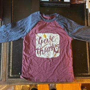 Boys Fall Clothes Pull Over Sweater and Thankful Shirt